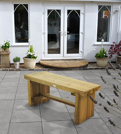 Forest Garden DTS Double Sleeper Bench - 1.2m (Home Delivered)
