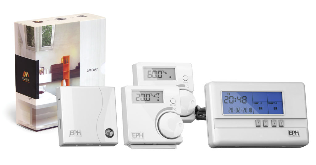 EPH EMBER PACK 4 - 2 Zone Smart Control Pack (Programmer, WiFi Gateway, 1 RF Cylinder Stat & 1 RF Room Thermostat)