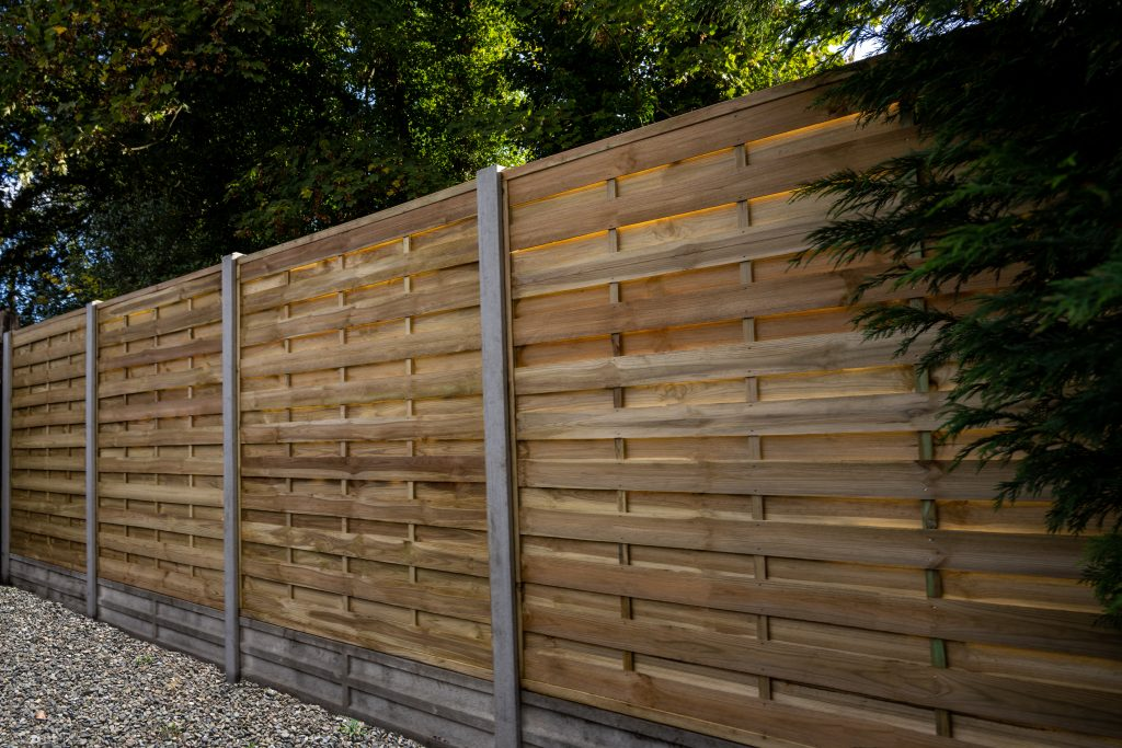 Forest Garden DTS 1.8m x 1.8m Pressure Treated Decorative Flat Top Fence Panel - Pack of 3 