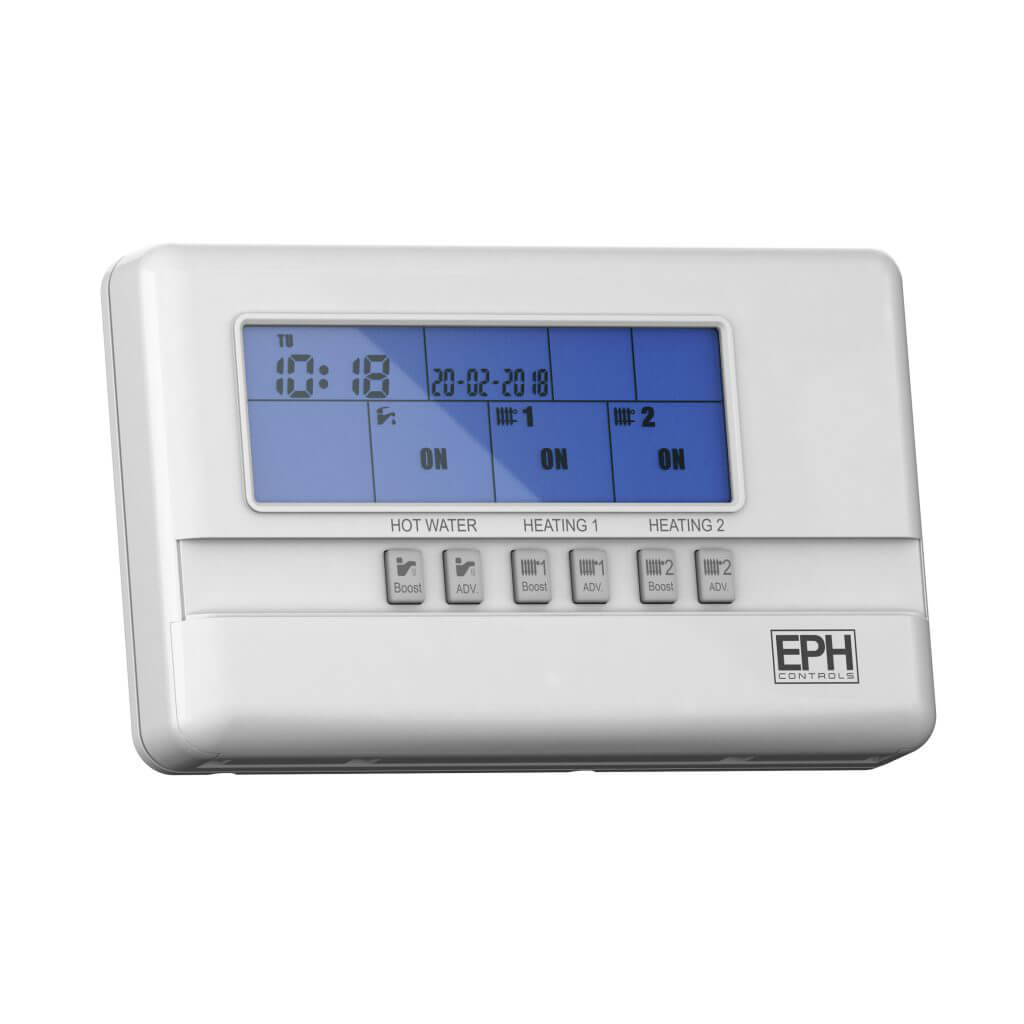 EPH 3 Zone Programmer, HTG 1 / HTG 2 / HW, 7 Day, 5 / 2 Day or 24 Hour (c/w 230Vac contacts)