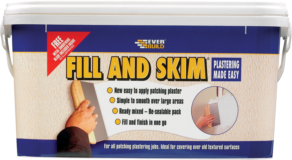 Everbuild Fill and Skim 5L Tub - White