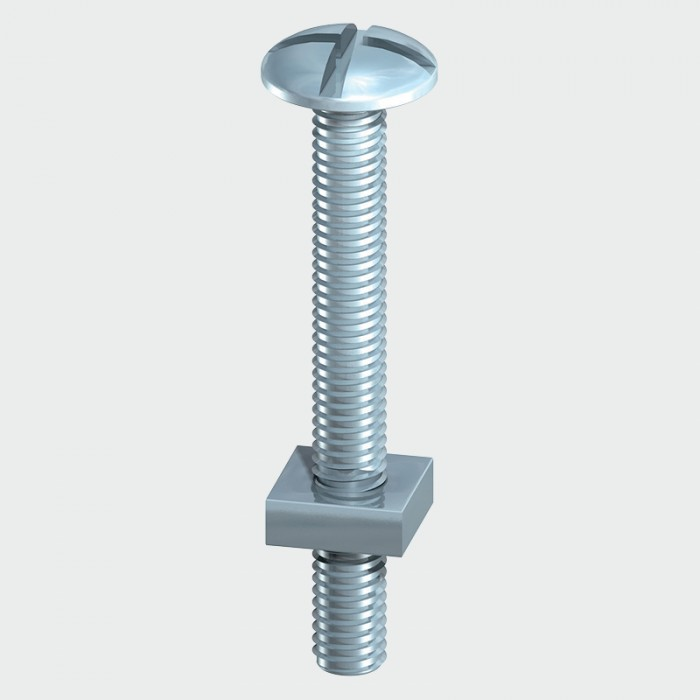 Timco M6 x 30mm Gutter/Roofing Repair Bolt & Square Nut (Pack of10)