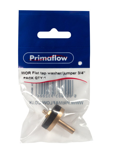 Pre-Packed WOR Flat tap washer/jumper 3/4" (Pack of 1)