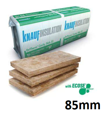 85mm Knauf Crown Dri-Therm 32 (GREEN) 'Ultimate' Cavity Slab Insulation (2.73m2)