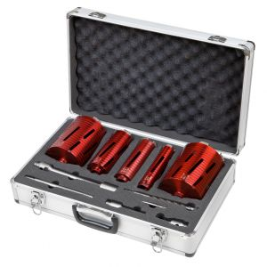 Ox Maestro Metal 5 Piece Core Drill Set & Accessories Case (38, 52, 65, 117, 127mm)