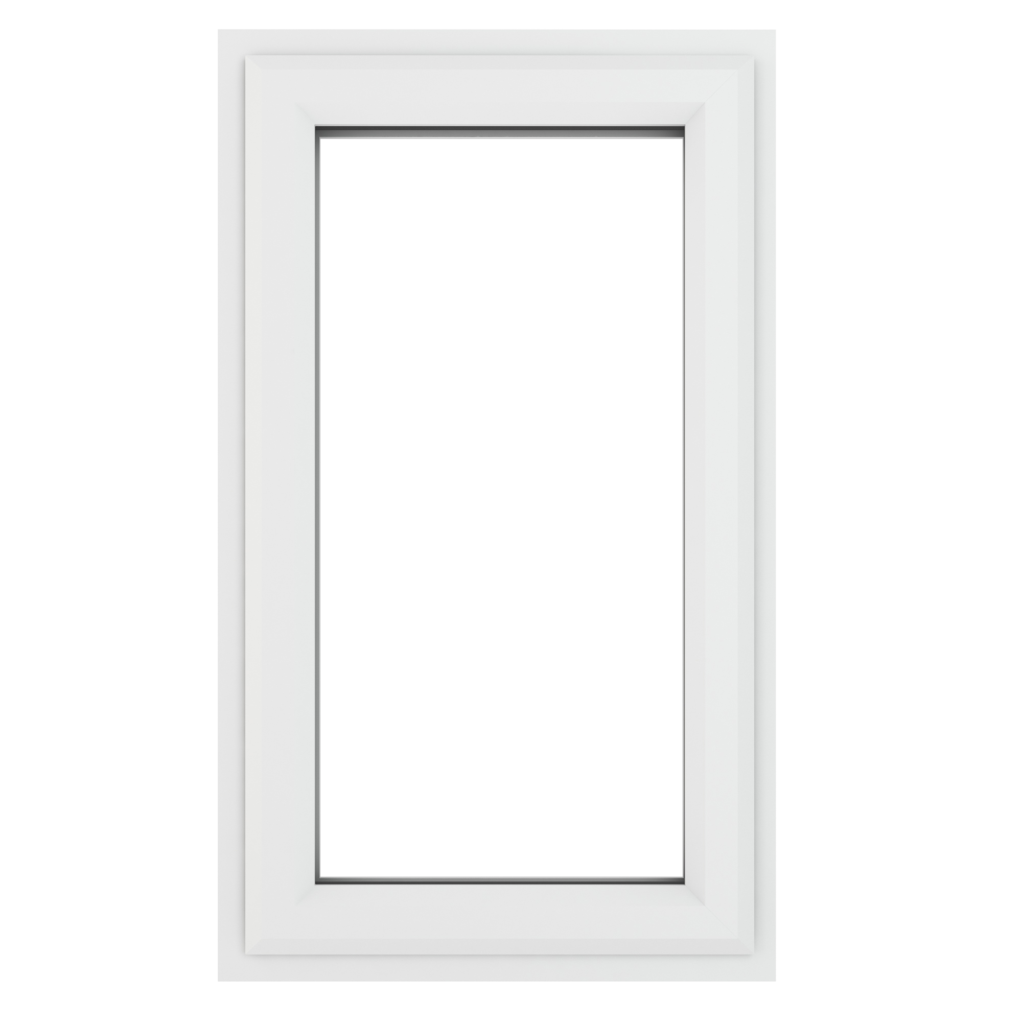 Crystal uPVC Window White A Rated Right Hand Side Hung 610mm x 1040mm Clear Glazing