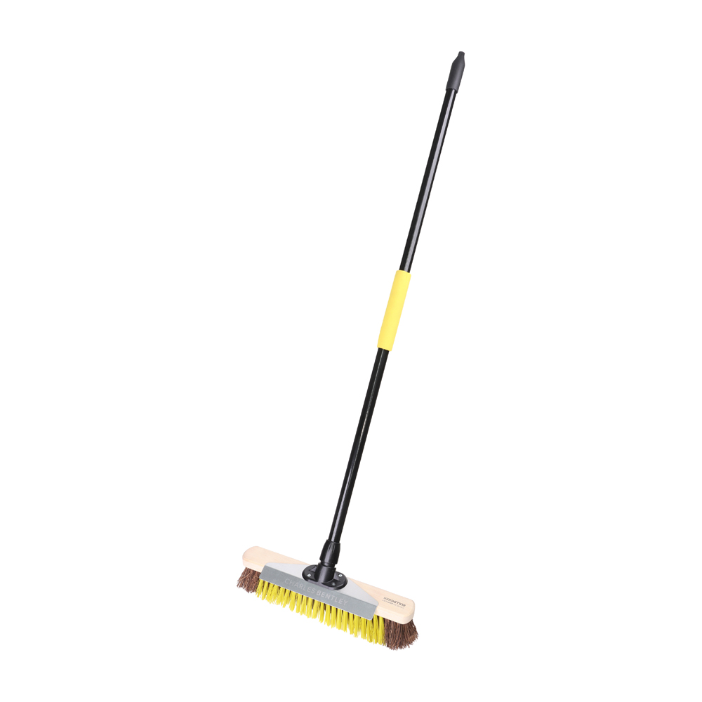 Bulldozer 16" Heavy Duty Wooden Utility Broom & Handle (403mm Head)