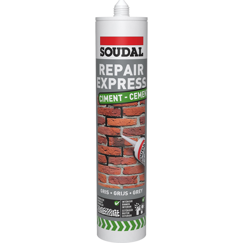 Soudal Repair Express Cement (Interior & Exterior) 290ml  - Grey