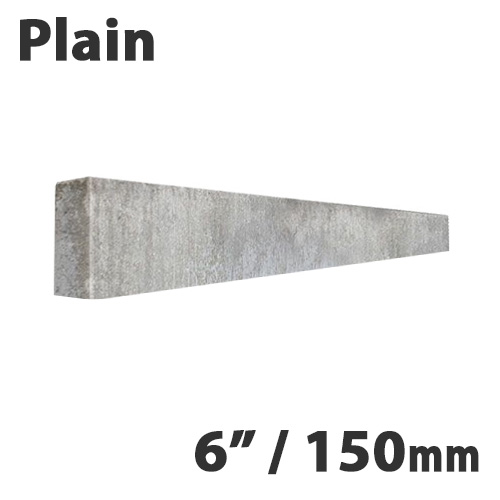 Plain 6ft Concrete Gravel Board - 6" (150x1830mm)