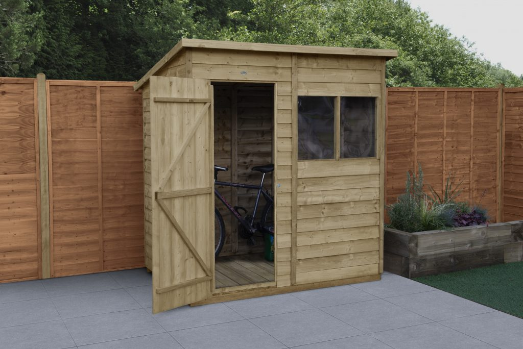 Forest Garden DTS Overlap Pressure Treated 6x4 Pent Shed 