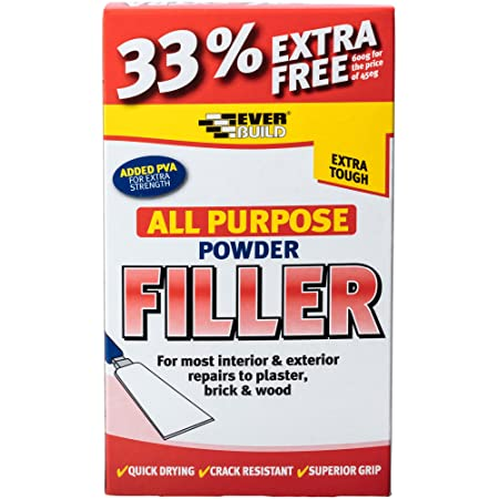 Everbuild All Purpose White Powder Filler - 1.5kg