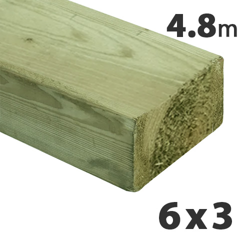 75 x 150mm (6 x 3) Tanalised Carcassing Timber C24 (4.8m)