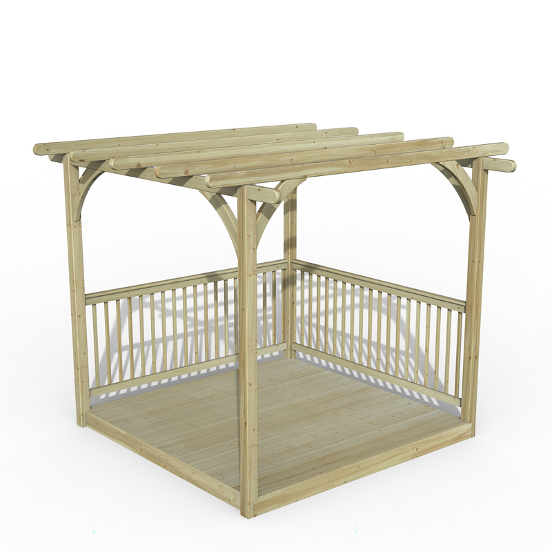 Forest Garden DTS Ultima Pergola and Decking Kit - 2.4 x 2.4m 