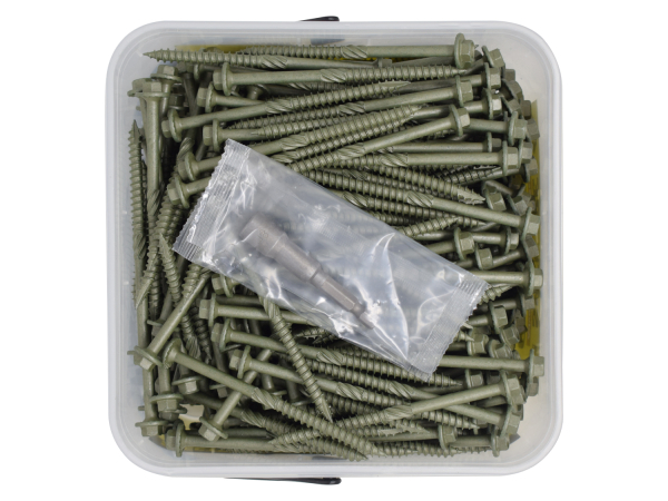 Timberfix Woodscrews: 6.3mm x 100mm (Tub of 380)