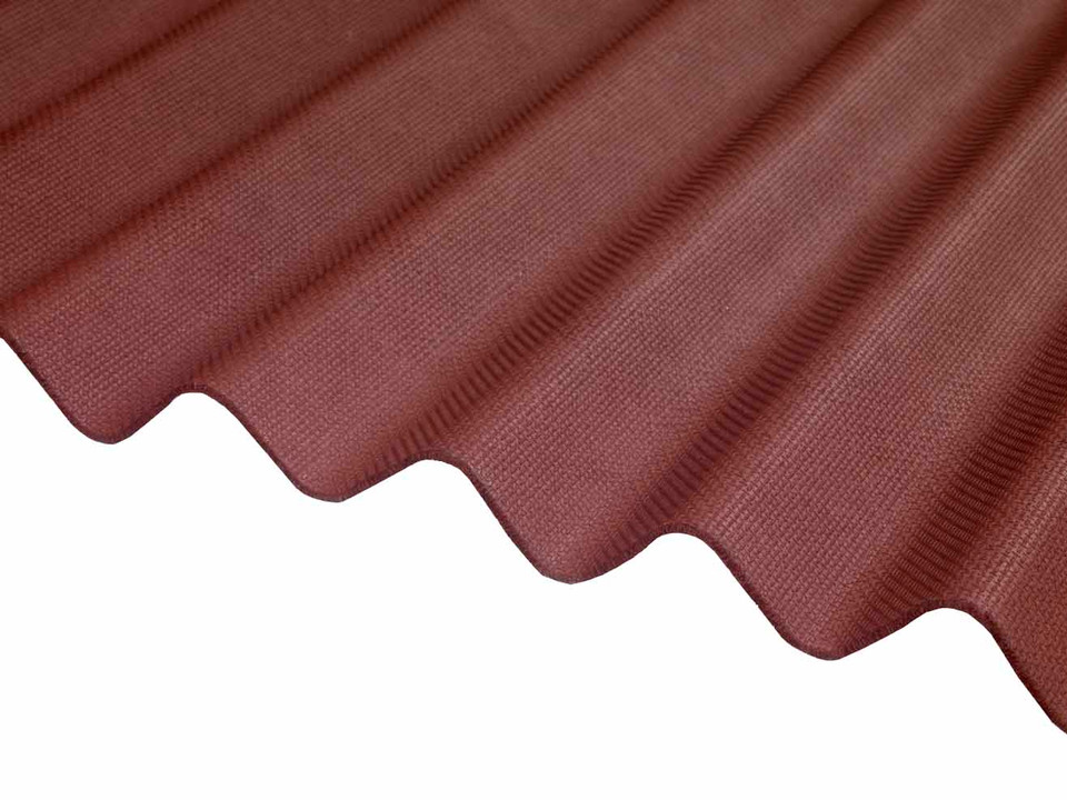DTS RoofPro Corrugated Bitumen Roof Sheet 2000mm x 930mm - Red