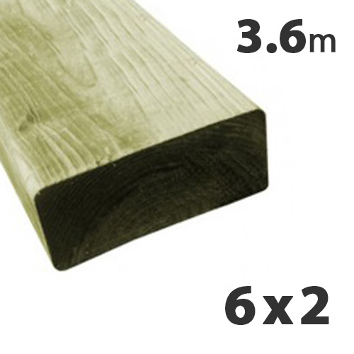 47 x 150mm (6 x 2) Tanalised Carcassing Timber C24 (3.6m)