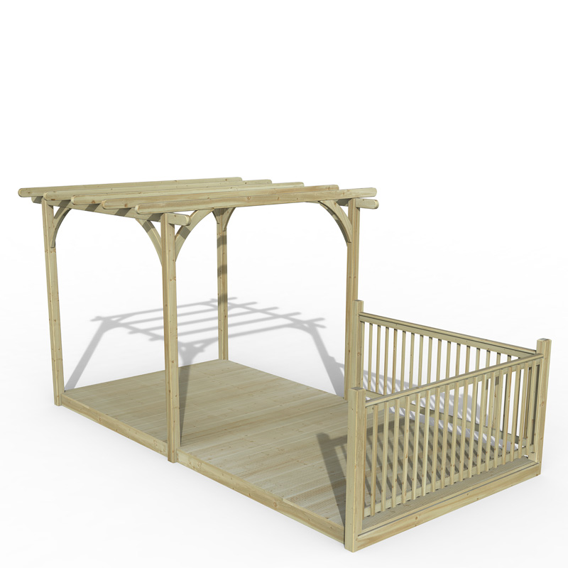 Forest Garden DTS Ultmia Pergola and Decking kit 2.4 x 4.8m 