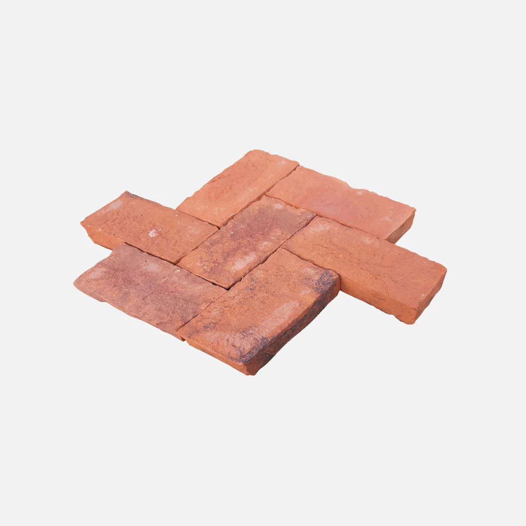 GlobalStone DTS 50mm 210x100mm Clay Paver Collection - Rustic Flame (15.12m2)