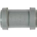 40mm Push Fit Waste Straight Coupler - Grey