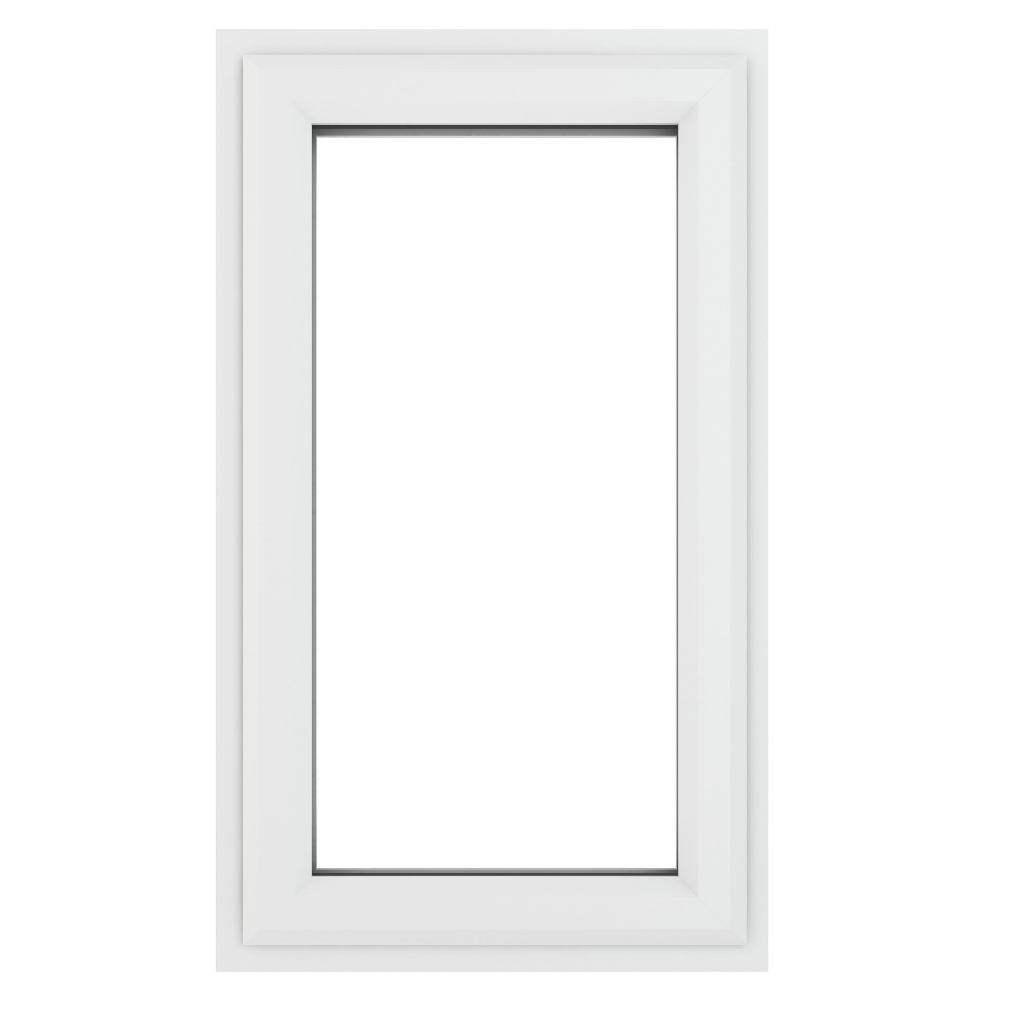 Crystal uPVC Window White A Rated Right Hand Side Hung 610mm x 820mm Clear Glazing