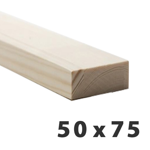 50 x 75mm (Fin: 44 x 69mm) PAR/PSE Softwood Pine Timber (3x2)