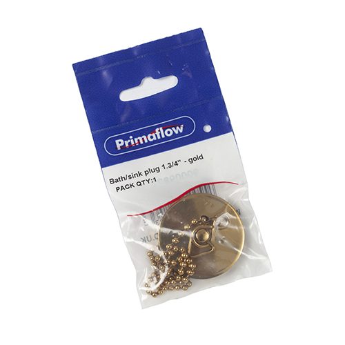 Pre-Packed Basin plug 1.3/4" - Gold