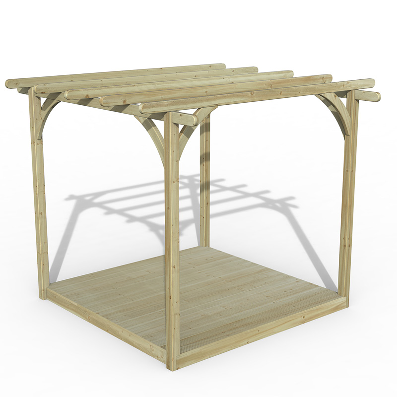 Forest Garden DTS Ultmia Pergola and Decking Kit 2.4 x 2.4m 