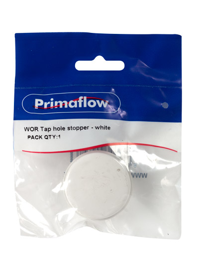 Pre-Packed WOR Tap hole stopper - White (Pack of 1)