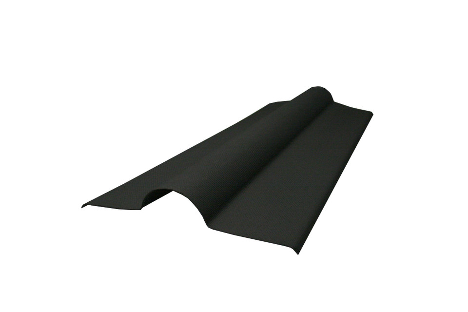DTS RoofPro Corrugated Bitumen Roof Sheet Ridge Tile 1000mm - Black