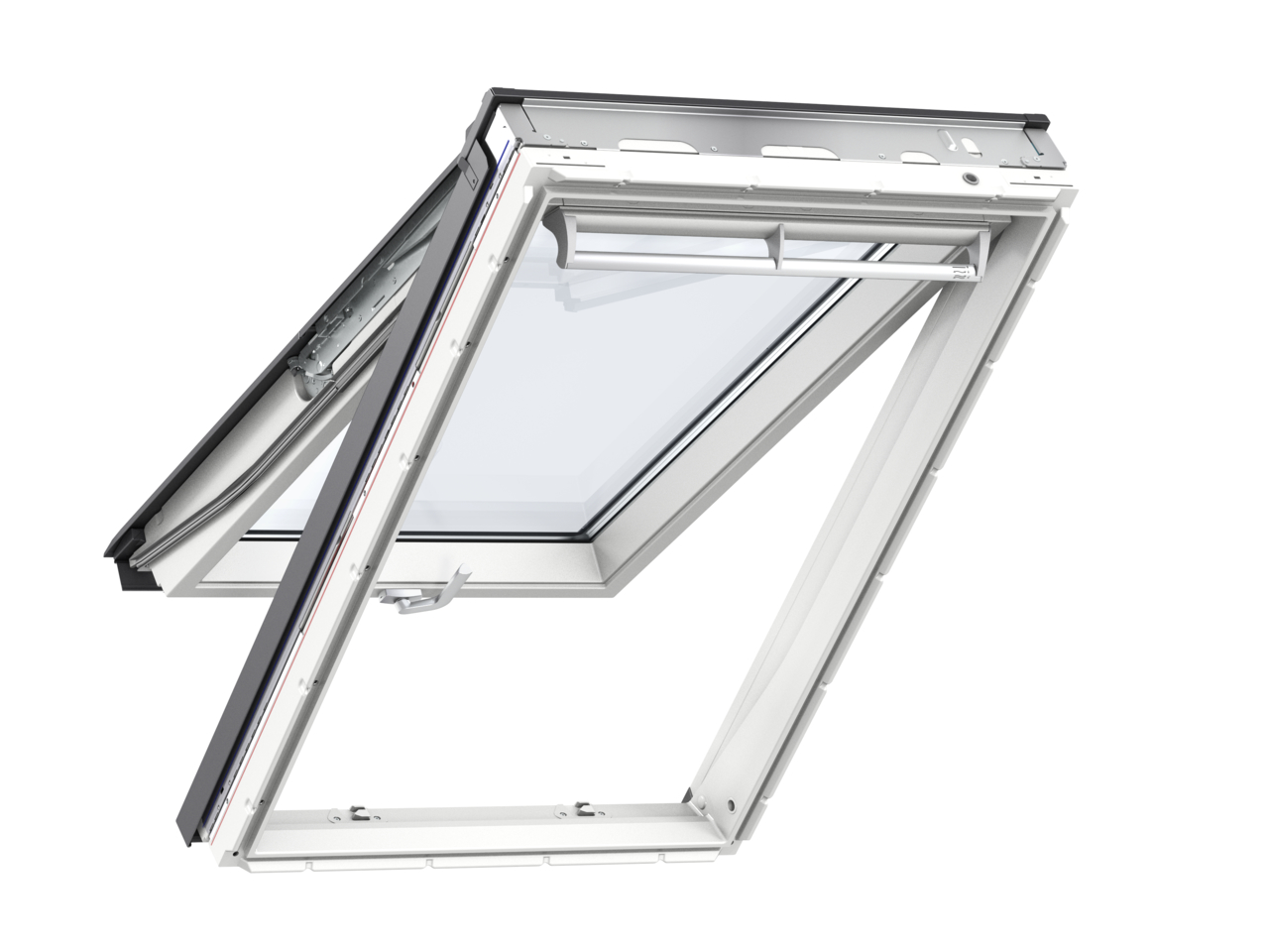 Velux GPU UK08 1340 x 1600mm Top Hung 66Pane Roof Window - White Polyurethane