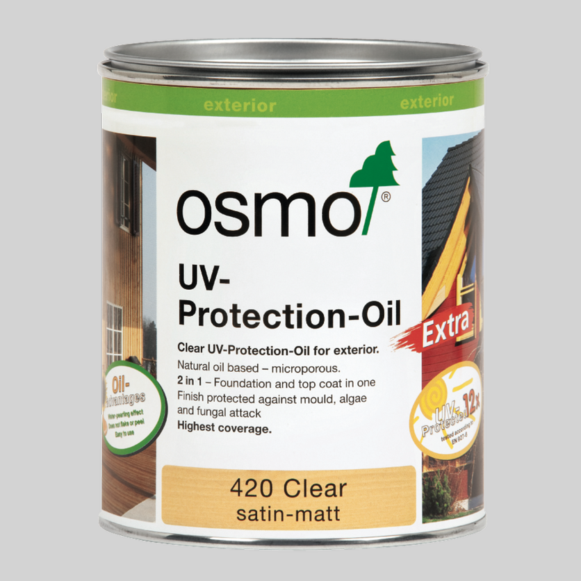 Osmo Exterior UV-Protection Oil Extra - Clear Satin - 2.5L
