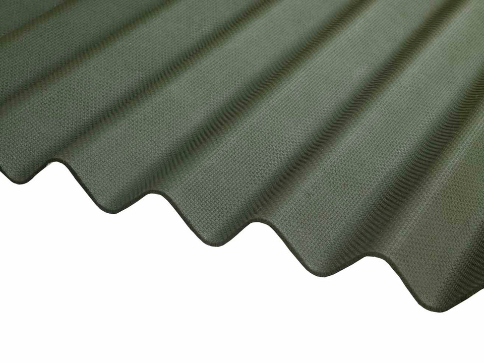 DTS RoofPro Corrugated Bitumen Roof Sheet 2000mm x 930mm - Green