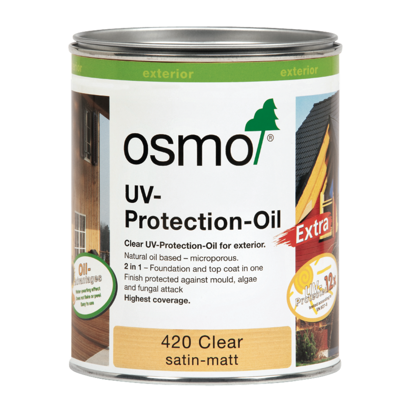 Osmo Exterior UV-Protection Oil Extra - Clear Satin - 750ml